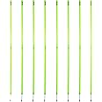 SAS SPORTS Agility Slalom Poles for Football Training Foldable Unisex Adults- Set of 8 (5 ft x 25 mm)