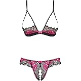 Selente Love & Fun Dessous Set Weihnachtsdesign | Mehrteilige Damenwäsche Mit Satin-Augenbinde