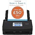 ScanSnap iX1600 Black Document Scanner 5GHz - Desktop, Double Sided with WiFi, Touchscreen, USB 3.2, ADF, Standard Sizes : A4, A5, A6, B5, B6, Business Card, Post Card, Letter, Legal and Custom Sizes