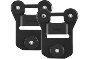 BOBLOV Body Camera Magnet Mount, Universal Magnetic Suction Back Clip Contains Magnets Make from Black Silica,Stick to Clothes for Universal All Brand Body Camera (12x10cm)