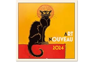 Grupo Erik: Calendario 2024 da Muro Art Nouveau, 12 mesi + 4 in omaggio, 30x30cm FSC®, ideale come Calendario 2024 da parete, Calendario ufficio 2024, Calendario casa 2024