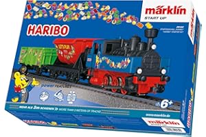 MÄRKLIN START UP Märklin 29132 Start up – Kit de démarrage Haribo – Kit de Train Miniature détaillé, Locomotive avec Wagons – Adapté aux Enfants, kit de Jeu – Thème Haribo – 6 Ans et Plus – Piste H0