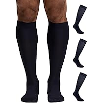 3 Paia Calzini Lunghi In Microfibra Da Uomo Pompea Linea PIQUET BLU - Foto 3