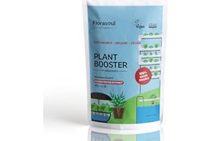 Florasoul Plant Booster Engrais Hydroponique Bio Vegan pour Croissance et Vitalité, Engrais Hydroculture NPK 3-5-18 Utiliser Engrais Plantes Vertes, Engrais Floraison 100% Soluble 500g/350l