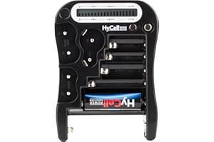 ANSMANN HyCell Digital Batterietester / Kapazität Testgerät zur Batterie Anzeige / Akku Anzeige / Knopfzellen Anzeige / LCD Batterieprüfergerät mit zuverlässigen Testergebnissen