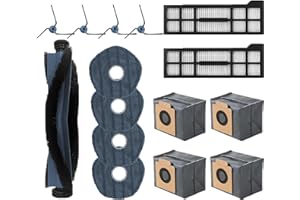 DingGreat Akcesoria do odkurzaczy Eufy X10 Pro Omni Cleaner robot 14 szt. (1 szczotka główna + 4 podkładki do mopa + 4 szczotki boczne + 2 filtry Hepa + 4 worki do kurzu)