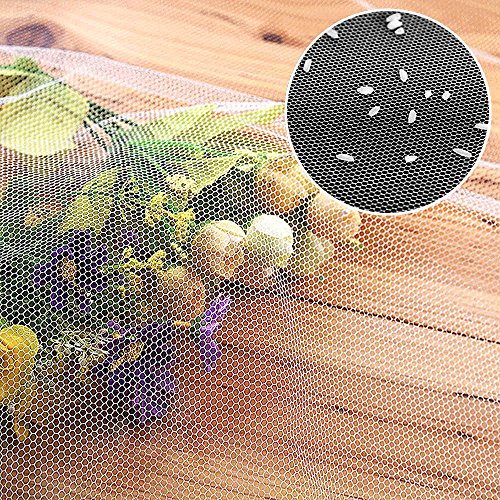 FISTE Fenster Insektenschutz Netz Mesh, 2 Stück 1,3 x 1,5 m Insekt Mosquito Tür Netz magnetisch Klett Tape weiß - 5
