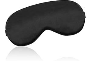 YUXIANLB Masque De Sommeil En Soie De Mûrier Confortable Pour Dormir Masque Pour Les Yeux Bloquant La Lumière Avec Sangle Élastique Couverture Douce Pour Dormir La Nuit Les Voyages La Sieste