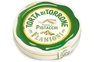 FLAMIGNI, Gâteau au Nougat Doux Suprême Artisanal aux Pistaches en Boîtes, Plus Doux et avec une Plus Grande Quantité de Fruits Secs à 60%, Emballage Idéal en Cadeau, 200 gr