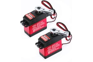 BETU 2Pack 25KG High Torque RC Servo，Waterproof servo Compatible with 1/6，1/8, 1/10, 1/12 RC Car, Full Metal Gear Steering Servo with 25T Servo Horn（270°）