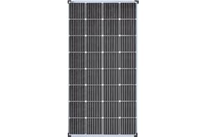 Enjoy Solar PERC Mono 190W 12V Pannello Solare Modulo Fotovoltaico, 166mm*166mm Cella Solare Monocristallina con 9 Busbars, Ideale per Camper, Casa Giardino, Barca.