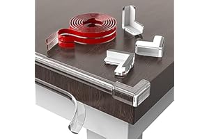‎FHLBESTYU Fhlbestyu 4/6/2 Meter Kantenschutz Baby with 4 Ecken Kantenschutz, Eckenschutz Baby Selbstklebend, Glastisch Edge Corner Protection für Baby Weich Tischkantenschutz Klebebänder