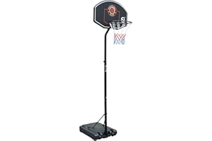 NORTHERN STONE Panier de basket-ball réglable en hauteur pour jeunes, support de basket-ball portable avec hauteur réglable de 1,9 à 2,6 m