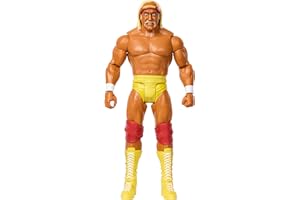 WWE Figurine Superstar Articulée Hulk Hogan (15Cm) Collection Élite avec Accessoires, À Collectionner, Jouet Enfant, Dès 3 Ans, HKP39