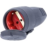 as - Schwabe 60415 60415 Protection Connector, IP44, Black, 230 V, Rubber | Contact protection coupling with protective cap &ndash;