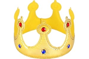 TOYANDONA King Crowns Kids Birthday Party Hat Princess Tiara Headband Costume Accessories Party Favors Silver