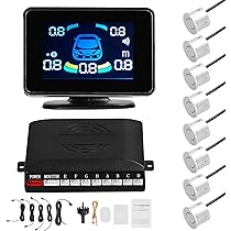 Sensore Di Parcheggio Auto Kacepar - Kit Anteriore E Posteriore Con Display LCD - Foto 6