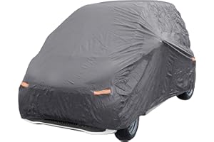 Auto Accessori Lupex - Funda protectora impermeable para coche con forma de Peva 100 g, resistente a la intemperie, compatible con Smart 453, color gris, exterior e interior