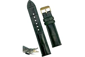 vinacreations Handmade Alligator Belly Watch Band Men Quick Release Premium Hornback Crocodile Replacement Pin Tang Buckle Wristwatch Strap by Vietnamese