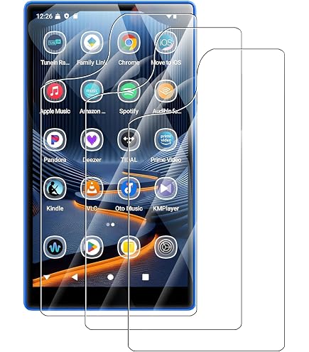Blueshaweu Pellicola TPU Per Shanling M1 Plus – 6 Pezzi, HD Trasparente, 0.1 Mm, Anti-Graffio E Anti-Impronta