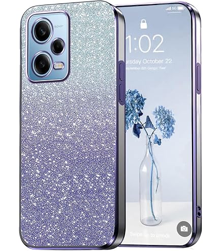 Handyhülle Für Xiaomi Redmi Note 12 4G – Schützendes Case Mit Galvanik-Design In Schwarz