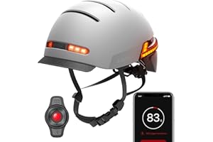 LIVALL RIDING LIVALL Casco Intelligente, Casco Bici Bluetooth per Bicicletta da Ciclismo Bluetooth con Luci LED anteriori e posteriori, Indicatori Direzionali, Allarme SOS e Telecomando, Adulti: Uomo e Donna