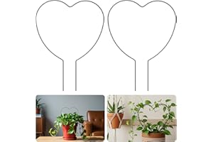 Ouligay Kratka do roślin pokojowych, metalowa, 31 x 23 cm, stojak na rośliny, 31 x 23 cm, stojak na rośliny, metalowa kratka do pnących kwiatów, warzyw, róży, rattanu