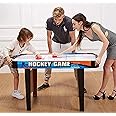 Honelevo Luxury Air Hockey Table Air Flow Indoor Competition Ice Hockey Game Table With Powerful Fan And Cool Graphic Design Air Hockey Game Table