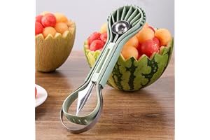 Yositochuan Utensile Multifunzione per La Frutta,In Grado di Fare Palline,Affettare,Rimuovere i Semi e Molto Altro,È il tuo compagno perfetto
