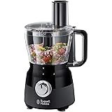 Russell Hobbs 24732 Desire Food Processor, 1.5 Litre Food Mixer with 5 Chopping, Slicing and Dough Attachments, Matte Black, 