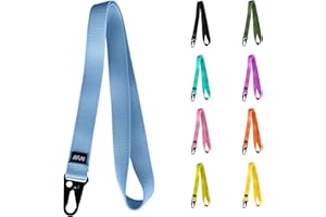 FFIVE - Lanyard nylon real - colgar cuello llaves telefono movil tarjeta identificacion cartera reforzado carabiner lanyard