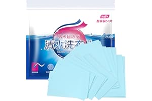 GZQINGYONG 50 Stück Waschmittel Blätter,Waschmittelblätter,Waschmittel Blätter,Laundry Detergent für Wäsche,Eco Waschstreifen für Alle Wäschen,Perfekt als Reisewaschmittel,Abbaubar & Nachhaltige Waschstreifen