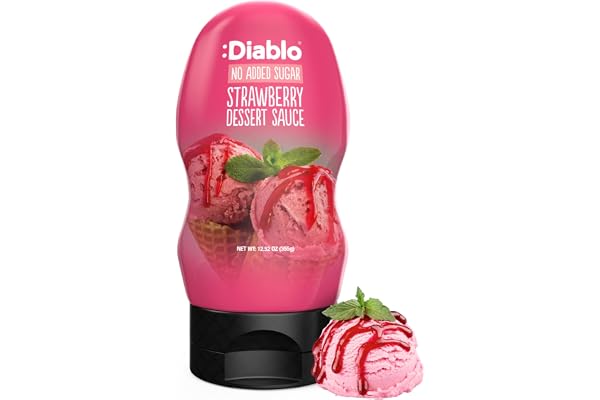 Diablo No Added Sugar Strawberry Dessert Sauce 290ml
