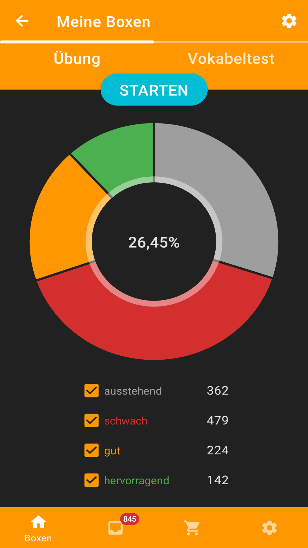VokabelBox Vokabeltrainer Vokabeln lernen mit Karteikarten Vollversion Amazon.de Apps
