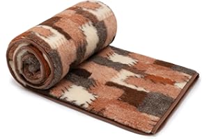‎BEST WOOL Merino Wolldecke Schurwolle 200x200 cm - Kuscheldecke aus 100% Merino Schafwolle - Groß und Flauschige Decke Wolle - Gewicht 500g/m2 - Atmungsaktives Material