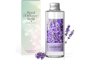 SCENTORINI Diffuser Refill 200ml – Long Lasting Aroma Refill for Reed Diffusers, Lavender Fragrance Calming Scent for Bedroom & Home, Ideal for Relaxation & Sleep Aid