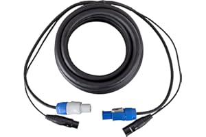 Pronomic Stage PPX-5 Hybridkabel Powerplug/XLR - Kombi-Kabel für Stromversorgung und Audiosignal zu aktiven Lautsprechern - Länge: 5 m