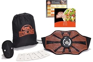 Genius Gymform Total Abs Ceinture Abdominale EMS Formateur Ceinture de Fitness Ceinture de Sueur Ceinture pour Massage brûlant Les Graisses bâtiment Musculaire Minceur Fitness