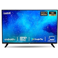 LumX 80 cm (32 Inches) HD Ready Smart Android LED TV 32YA573 (Black) (2021 Model)