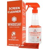 WHOOSH! B&uuml;y&uuml;k Ekran Temizleyici Sprey ve Silme - 19.5 oz + 1 Mikrofiber Bez Silme - TV, Araba, Bilgisayar, Diz&uuml;st&uuml; Bilgisayar