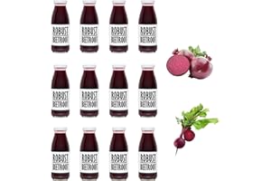 PRESSUICE - Fresh Beetroot Juice Not from Concentrate - 12 bottles Pack x 250 ml - Vege Juices NFC Cold Pressed Semi Sweet Beet Drink - No added Sugar - Natural Free Press - Soft drinks