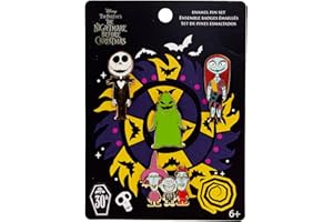 Loungefly - The Nightmare Before Christmas 30. zestaw emaliowanych przypinek - koszmar przed Bożym Narodzeniem emaliowane przypinki - ekskluzywna biżuteria Amazon - urocza kolekcjonerska nowość