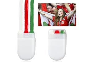 ZHUHUAPH 2 Pack Wales Face Paint, Crayon Stick with White Red and Green Color for Face Body, Wales Flag Make up Accessories for Adults Sports Events Celebrations Party