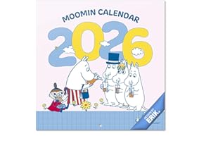 Grupo Erik Wall Calendar 2026 - Moomin Calendar 2026 | Square 30 x 30 cm - 12 x 12 inches Wall Planner, Family Planner Month To View | Moomins Gifts For Friends