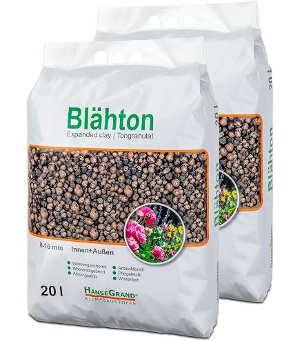 HanseGrand Blhton Tongranulat Beutel Hydrokultursubstrat Pflanzksten  Kbel Pflanztpfe Drainagematerial 30 Liter = 3 x 10 Liter Sack :  Amazon.de: Garten