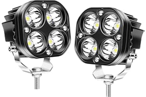 ‎WILLPOWER Willpower 2 weiße LED Arbeitsscheinwerfer, 3 Zoll 40W LED Scheinwerfer, Led fernscheinwerfer für Auto Bagger Anhänger Traktoren LKW SUV offroad