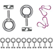 Ganci Per Tenda Parasole | 5 Pezzi | Per Camper E Roulotte | Plastica Nera