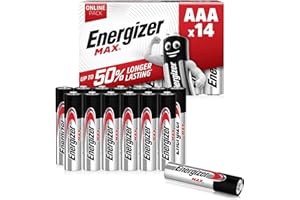 Energizer Pile Max AAA, Alcaline, Confezione da 14