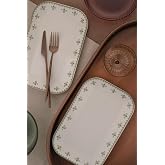 K&uuml;tahya Porselen Bone Minas 2 Par&ccedil;a 26x17 Santimetre Kayık Tabak, Goblen