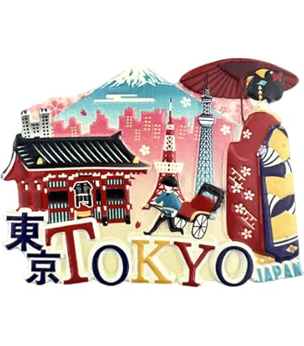 Magnete Frigorifero 3D Miyajima Giappone - Souvenir Da Viaggio, Fatto A Mano In Poliresina, 5,6x7,4 Cm - 2